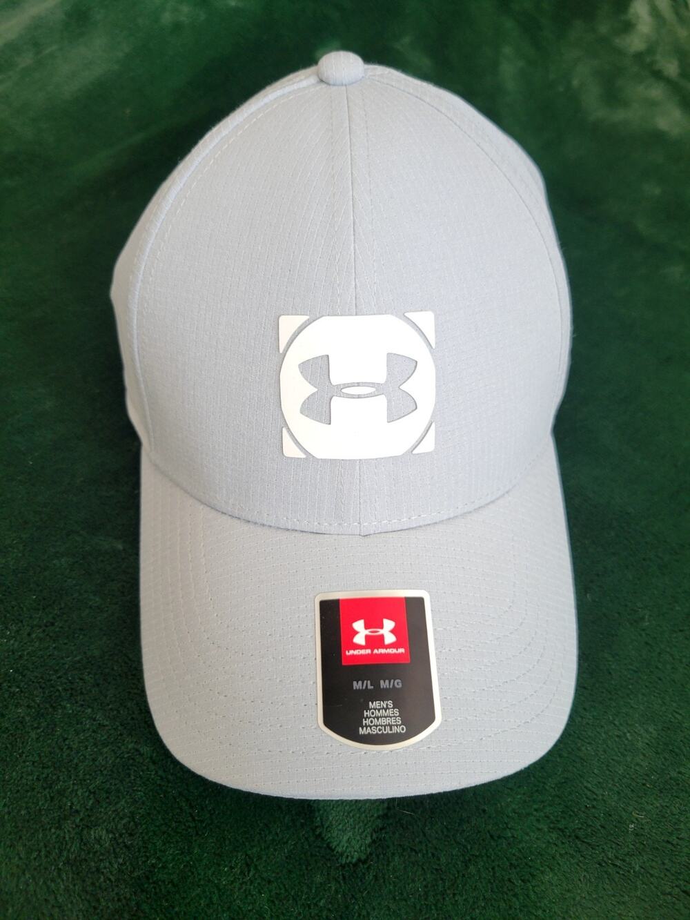 Under Armour UA M/L Golf ArmourVent Men’s Gray Classic Fit Stretch Cap Hat